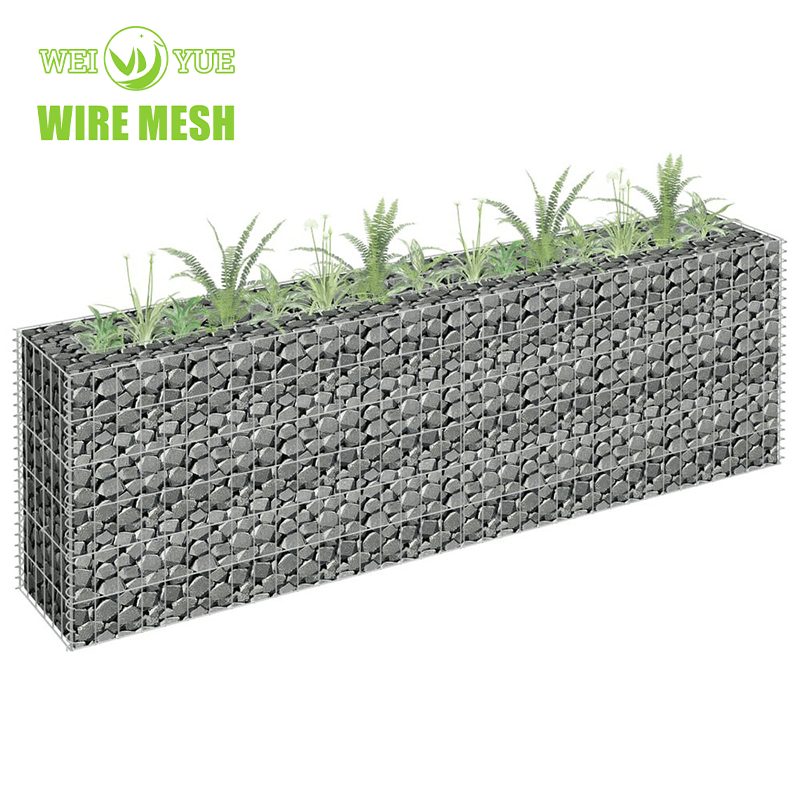 Cina Gabbione Fornitore Prezzo 3.05mm 2X1X1m 8*10cm Pietra Gabbione Mesh/3X1X0.5m Gabbione Cestino