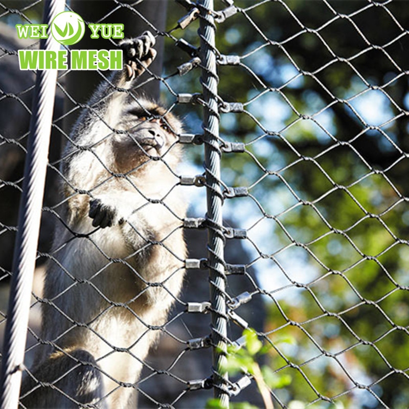 304 316 Edelstahl-Seilmaschennetz f&uuml;r Zoo-Maschenvogelk&auml;fig-Vogelhausnetz