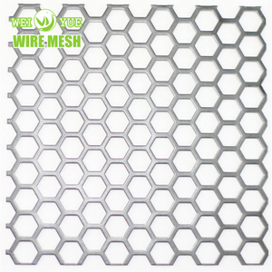 Lamiere perforate con foro esagonale