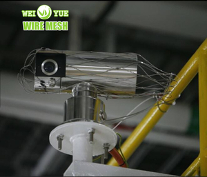 Bezpečnostn&iacute; s&iacute;ť proti p&aacute;du z nerezov&eacute; oceli 316 pro světlomety / CCTV kamery