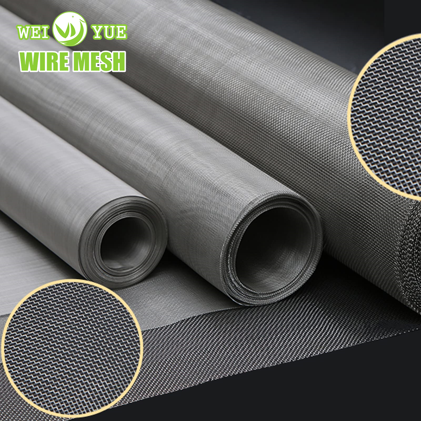 Pianura dell'acciaio inossidabile SS304 SS316 1-500mesh/saia/rete metallica unita tessuta olandese del filtro dallo schermo della maglia metallica di setacciatura