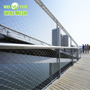Rete in fune in acciaio inossidabile 316 per recinzione decorativa in rete di protezione del ponte